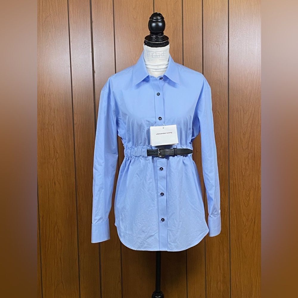 Alexander Wang  Oversized Belted Cotton Shirt size M